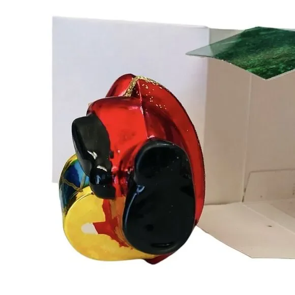 Vtg Santa Claus Drummer Band European Style Hand Blown Glass Christmas Ornament - Picture 10 of 16